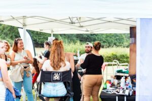 AMBC en plein travail sur les festivaliers de l'EPP 2023